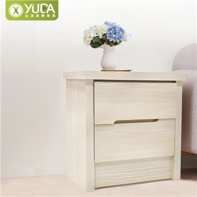 【YUDA】圖曼納 經典雙抽床邊櫃 /抽屜櫃 / 四色可選